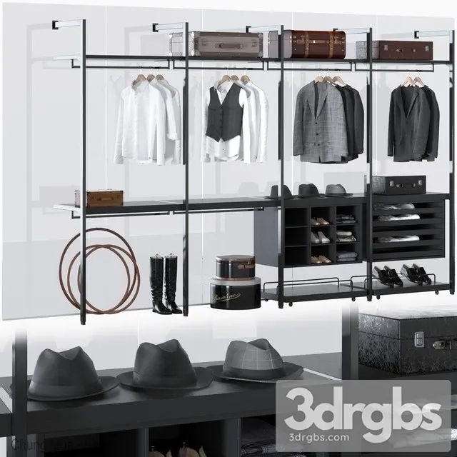 Clothes Porro Storage 3D Model Free