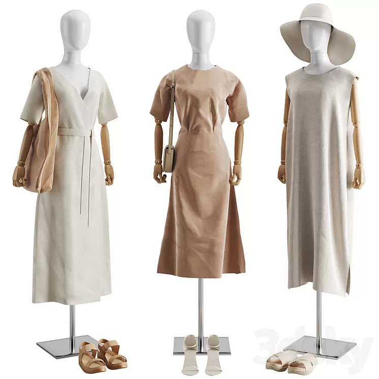 Clothes Set 03 3D Model Free