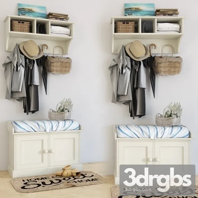 Clothes Suite For Anteroom 3D Model Free