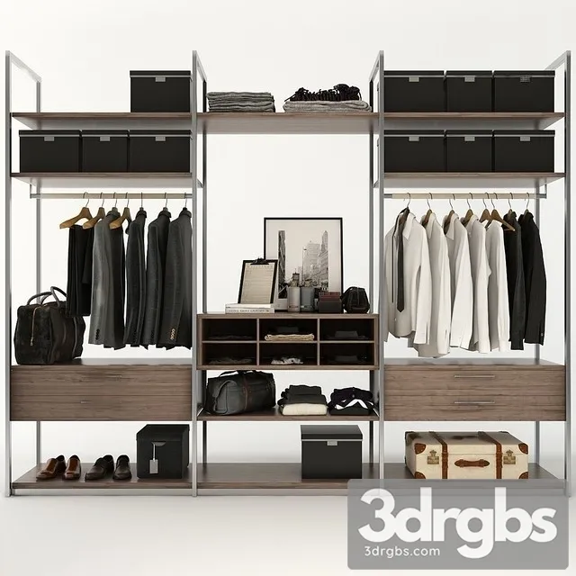 Clothes Wardrobe 08 3D Model Free