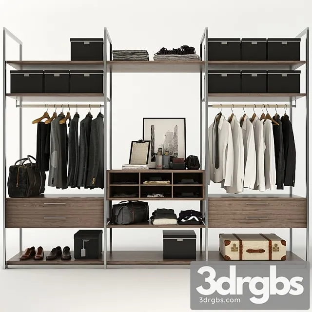 Clothes Wardrobe 08 3D Model Free