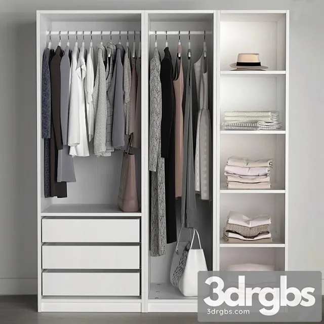 Clothes Wardrobe 3D Model Free