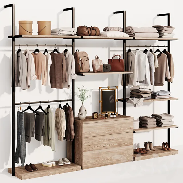 Clothes wardrobe rack Free Download