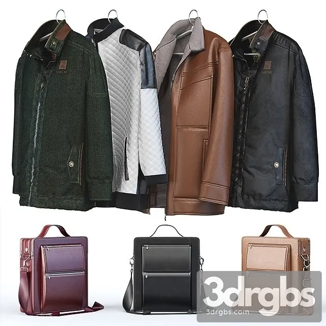 Clothes WindbreakerCasual Winter Bag 3D Model Free