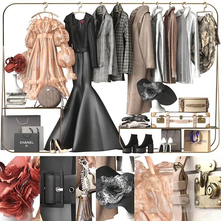 Clothes_Set_2 3D Model Free