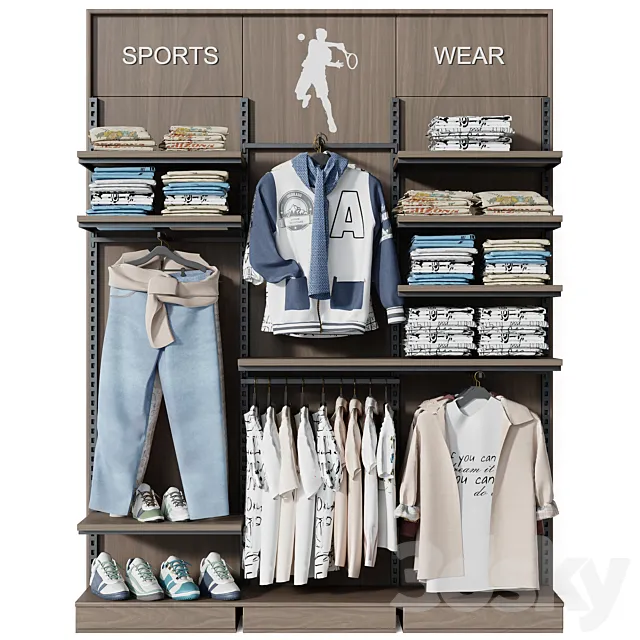Clothestore hanger 30 3D Model