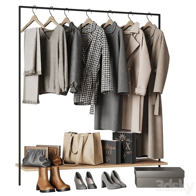 Clothing Collection Clothes for the dressing room 3D Model