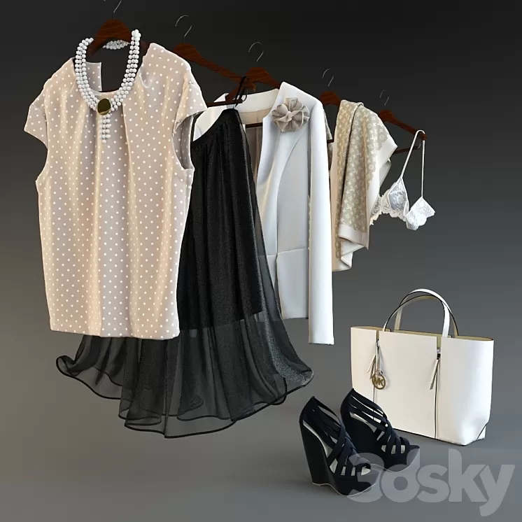 clothing set-04 3D Model