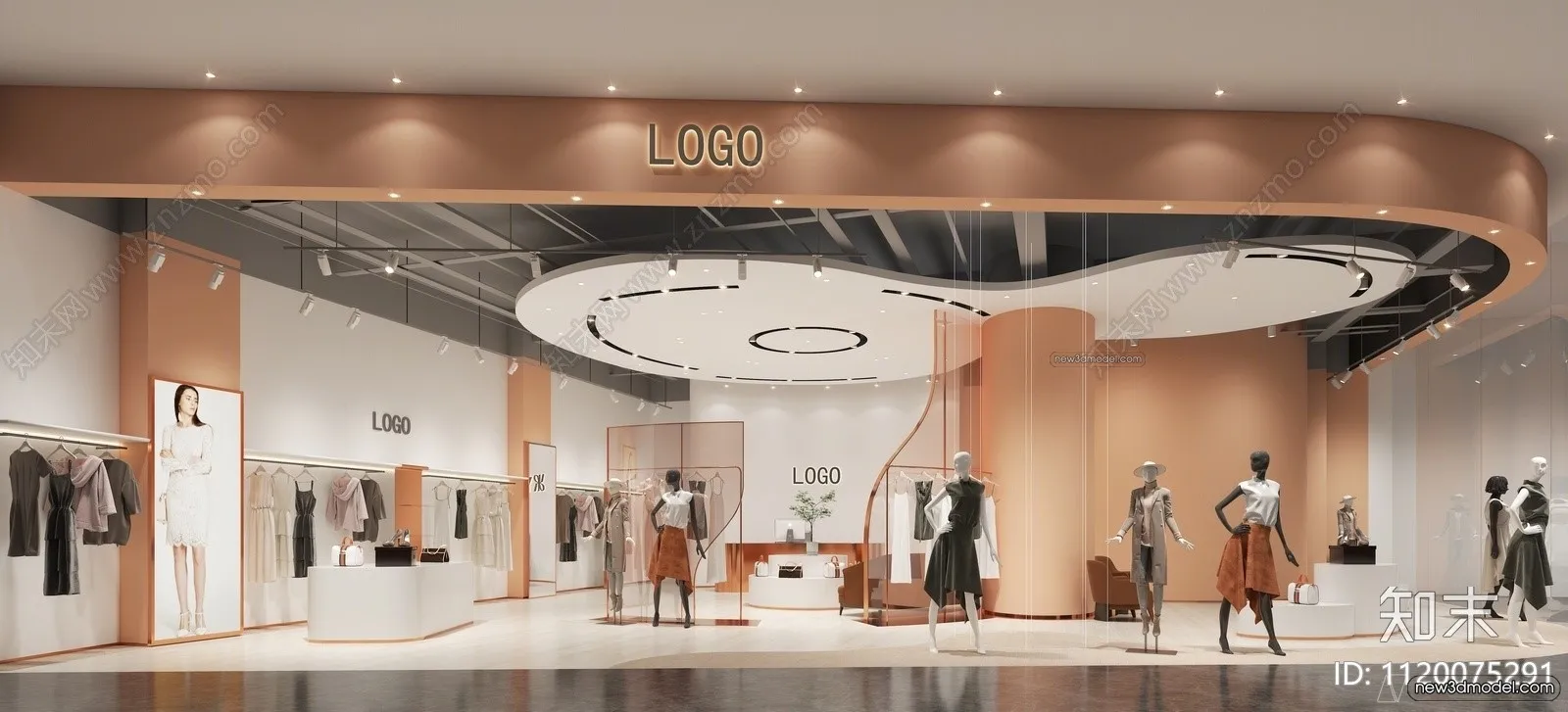 Clothing Store - Shop - 3D Interior Scene - 3D Models - 001