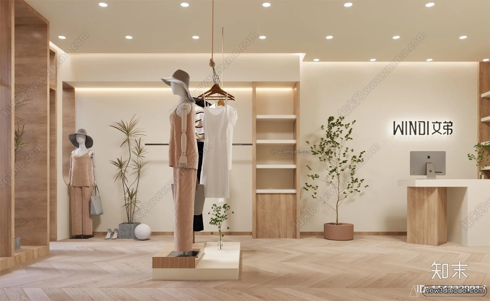 Clothing Store - Shop - 3D Interior Scene - 3D Models - 002