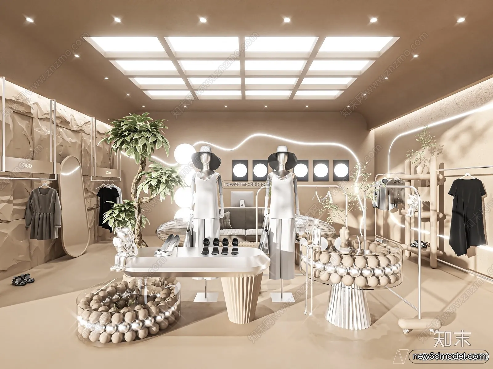 Clothing Store - Shop - 3D Interior Scene - 3D Models - 006