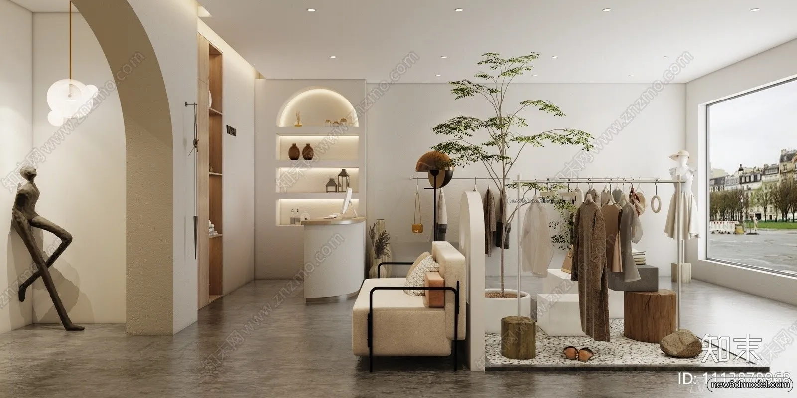 Clothing Store - Shop - 3D Interior Scene - 3D Models - 009