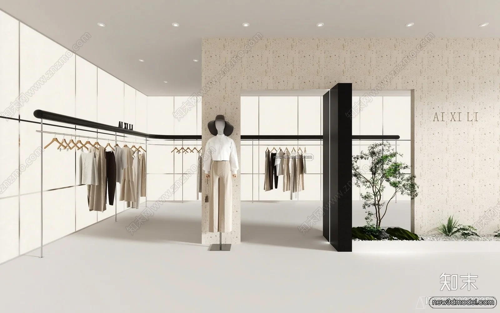 Clothing Store - Shop - 3D Interior Scene - 3D Models - 010