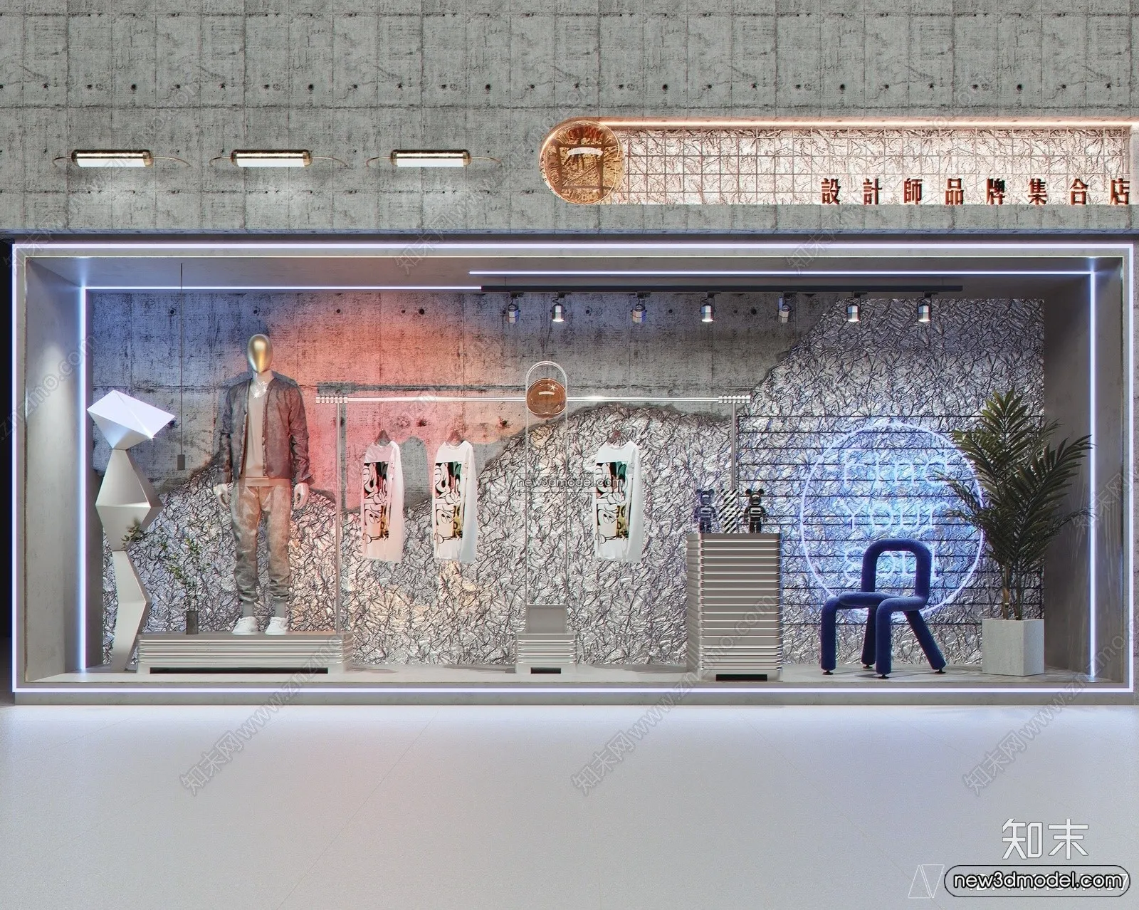 Clothing Store - Shop - 3D Interior Scene - 3D Models - 015