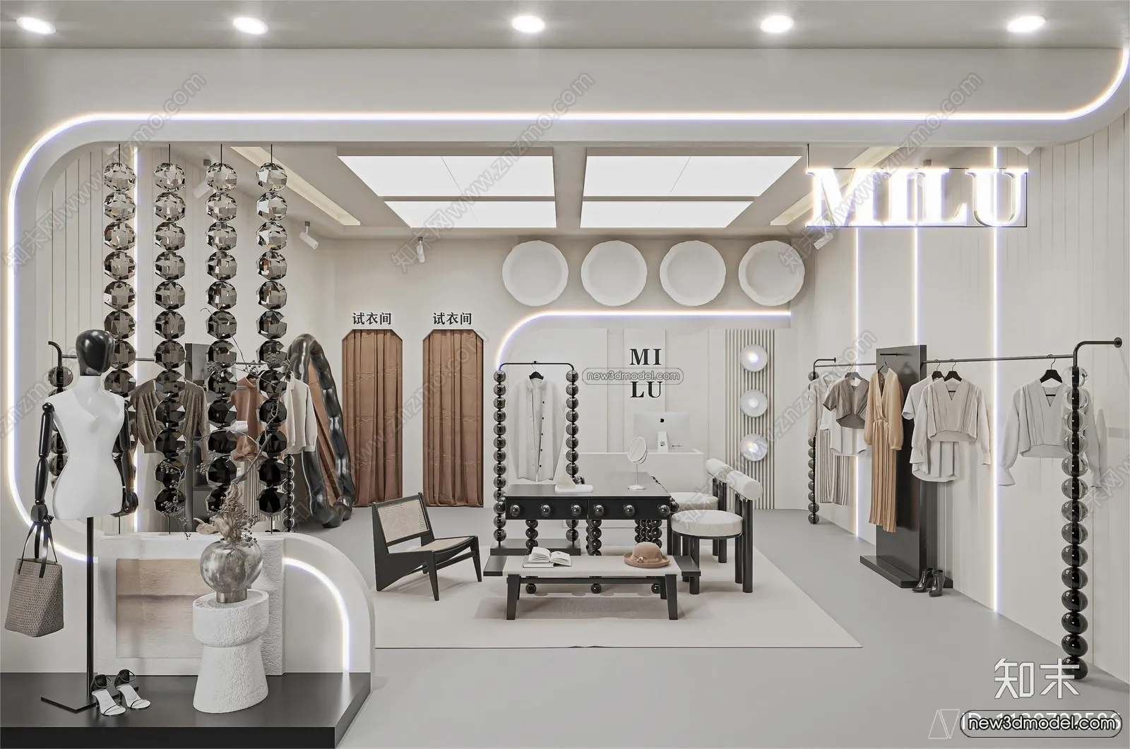 Clothing Store - Shop - 3D Interior Scene - 3D Models - 016