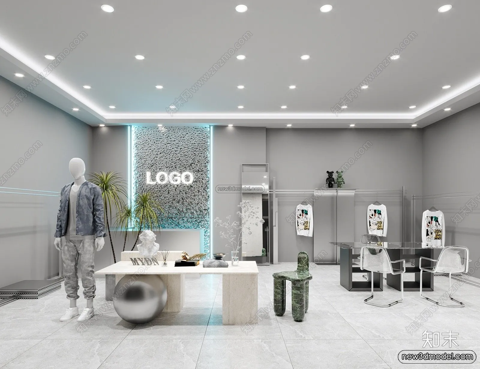 Clothing Store - Shop - 3D Interior Scene - 3D Models - 020