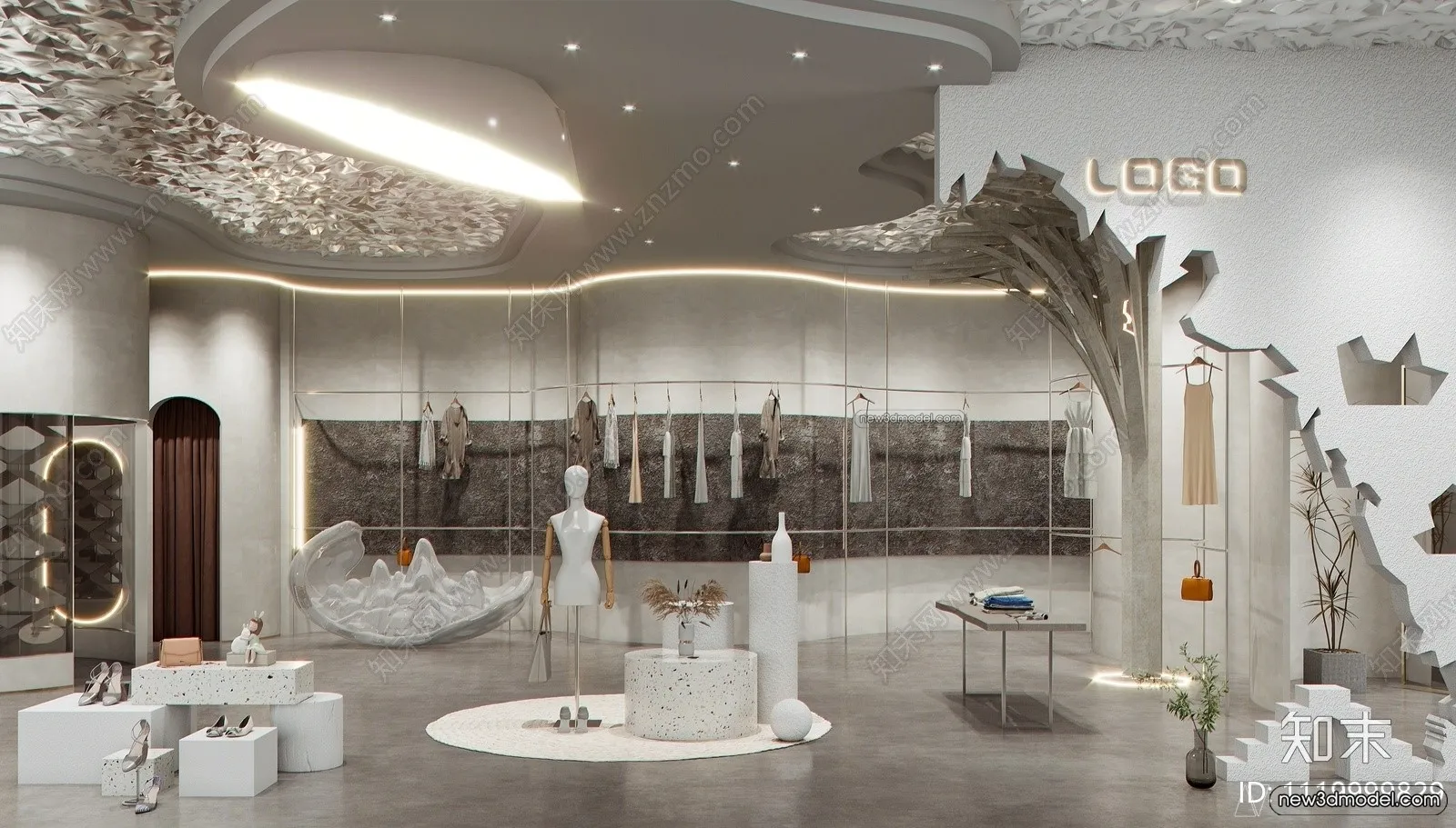 Clothing Store - Shop - 3D Interior Scene - 3D Models - 021