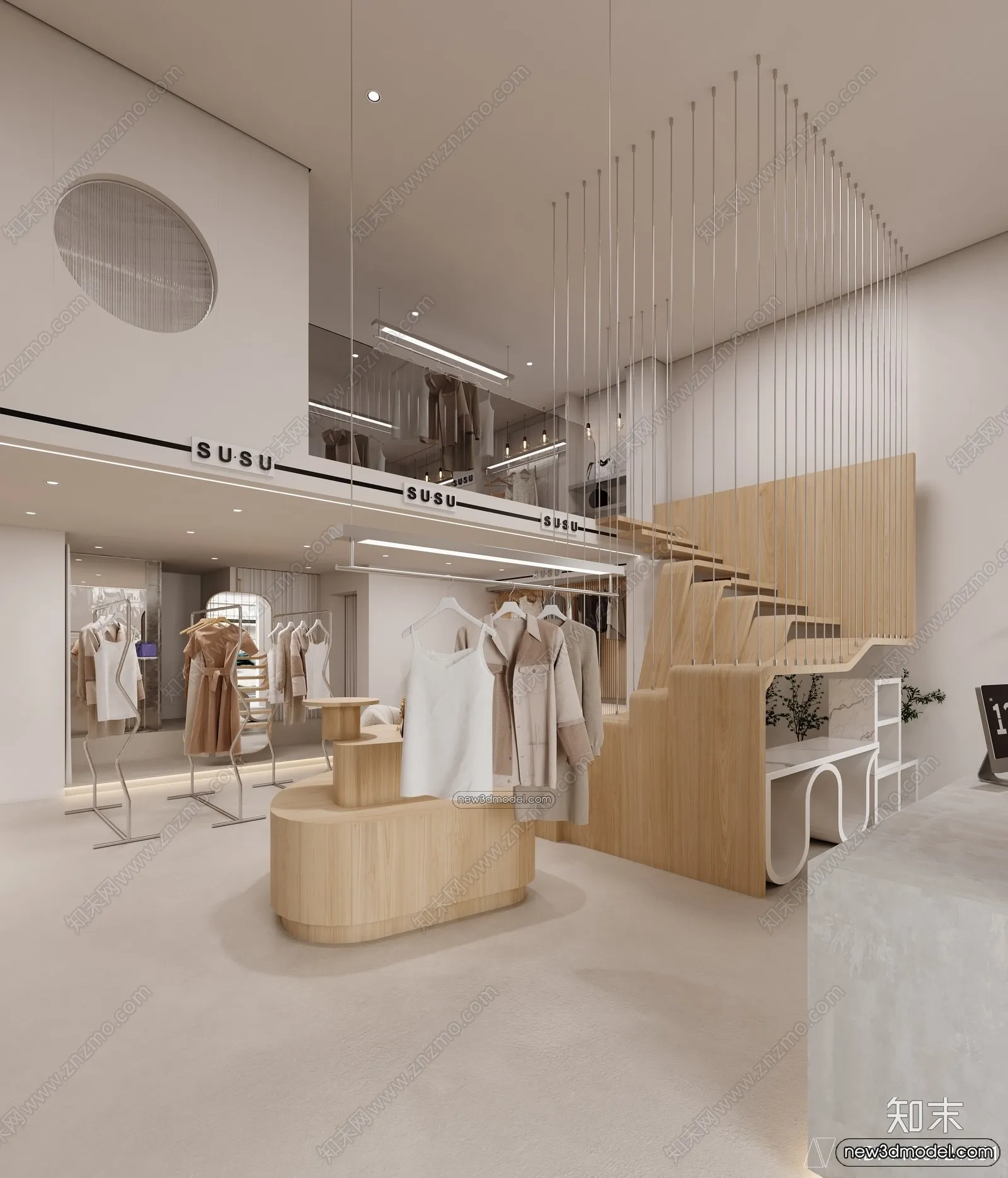 Clothing Store - Shop - 3D Interior Scene - 3D Models - 025