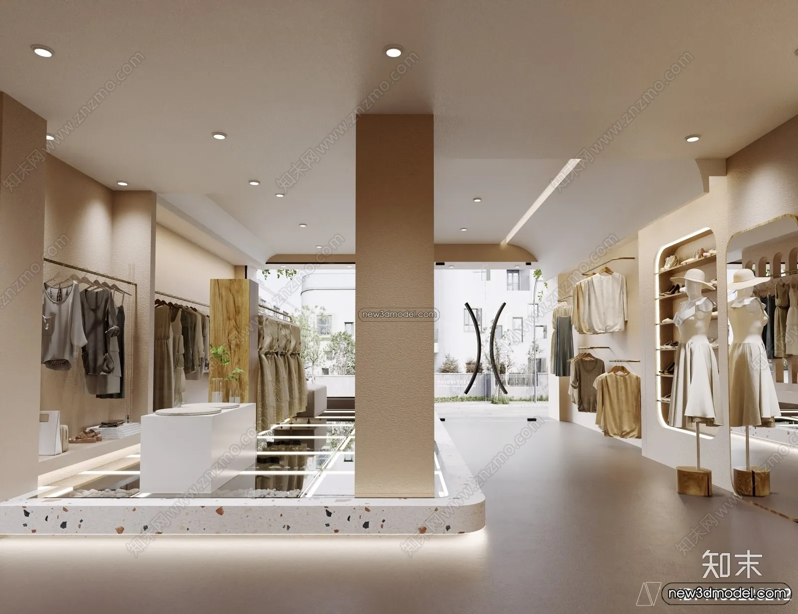 Clothing Store - Shop - 3D Interior Scene - 3D Models - 026