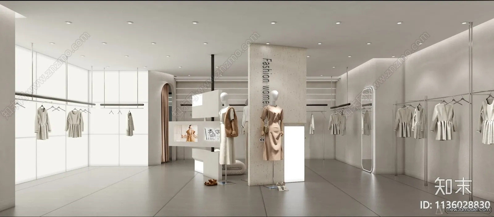 Clothing Store - Shop - 3D Interior Scene - 3D Models - 027