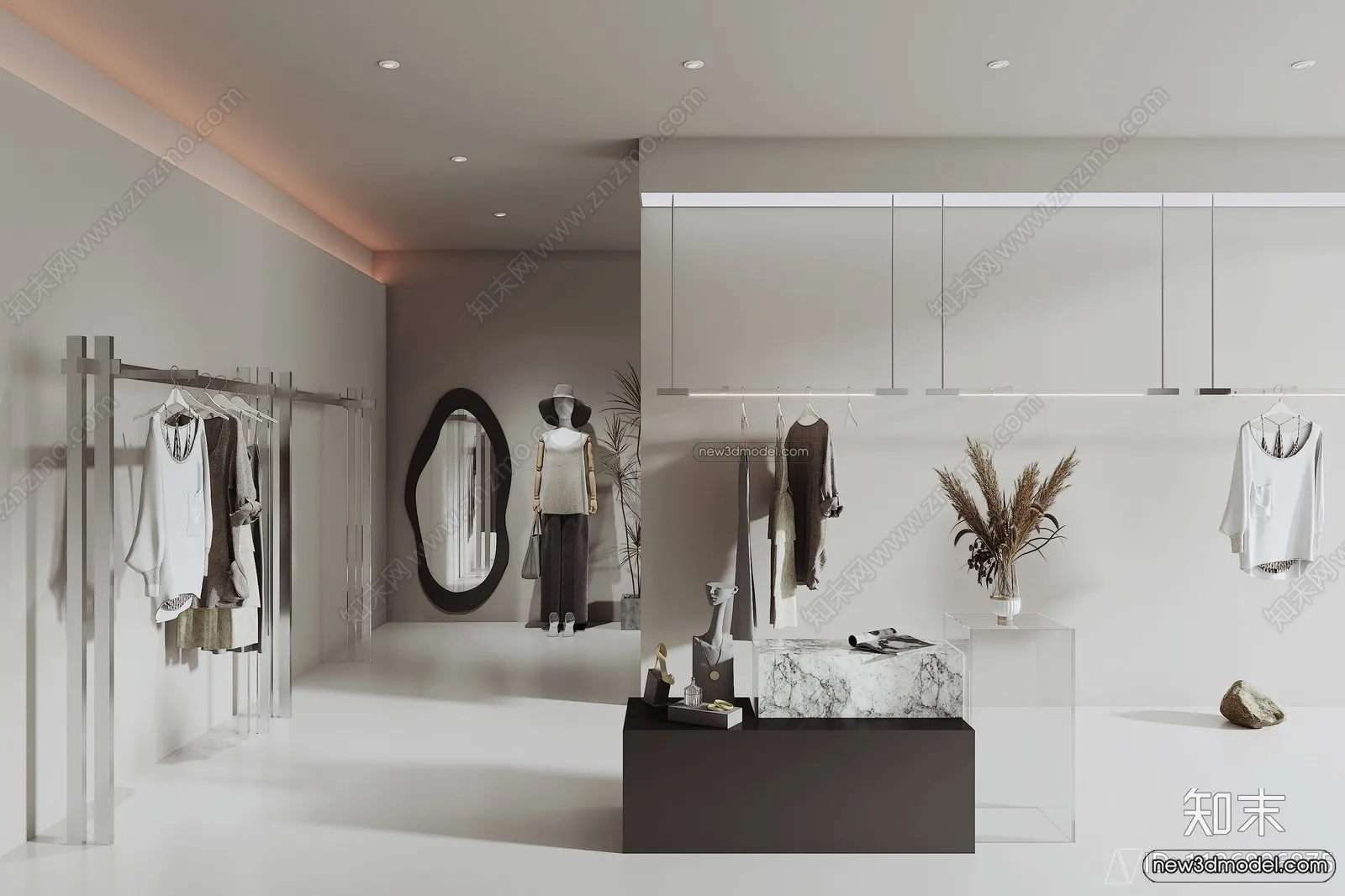 Clothing Store - Shop - 3D Interior Scene - 3D Models - 028