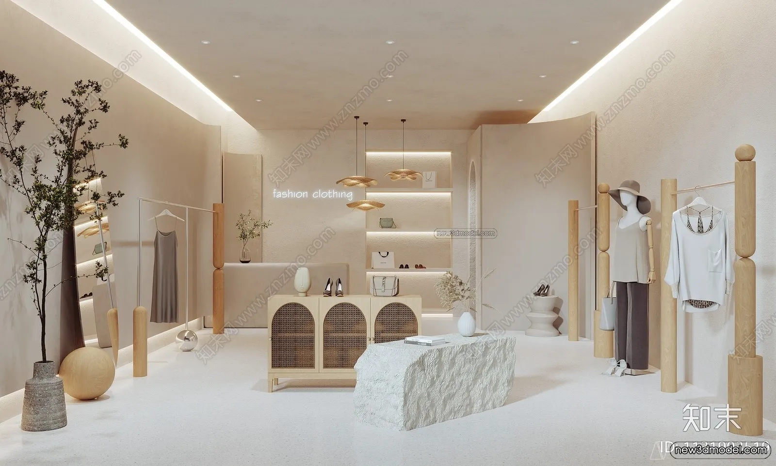 Clothing Store - Shop - 3D Interior Scene - 3D Models - 031