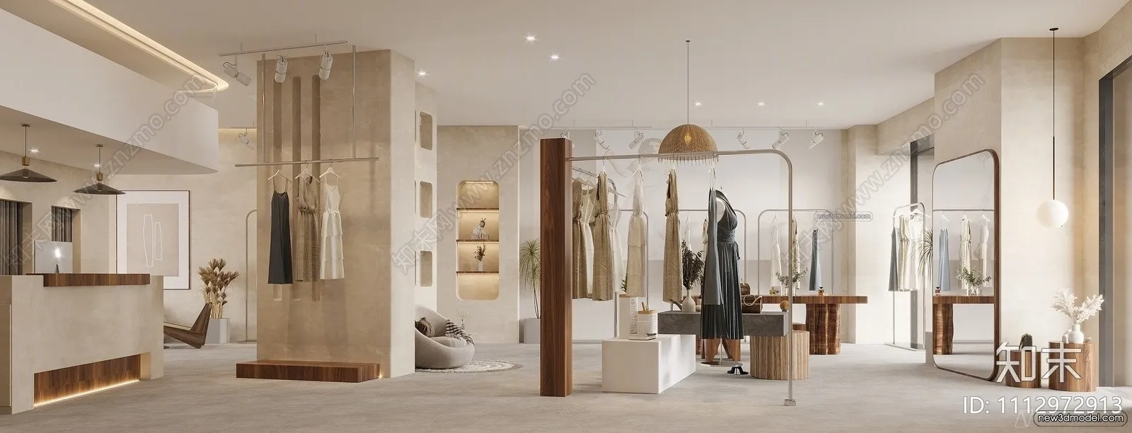 Clothing Store - Shop - 3D Interior Scene - 3D Models - 032