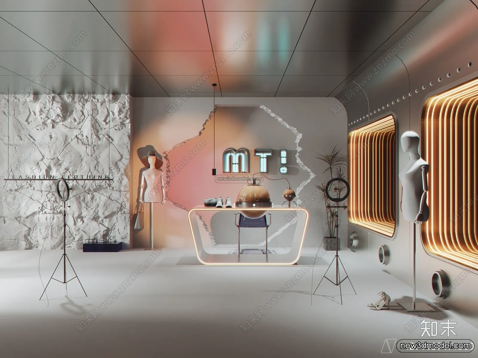 Clothing Store - Shop - 3D Interior Scene - 3D Models - 034