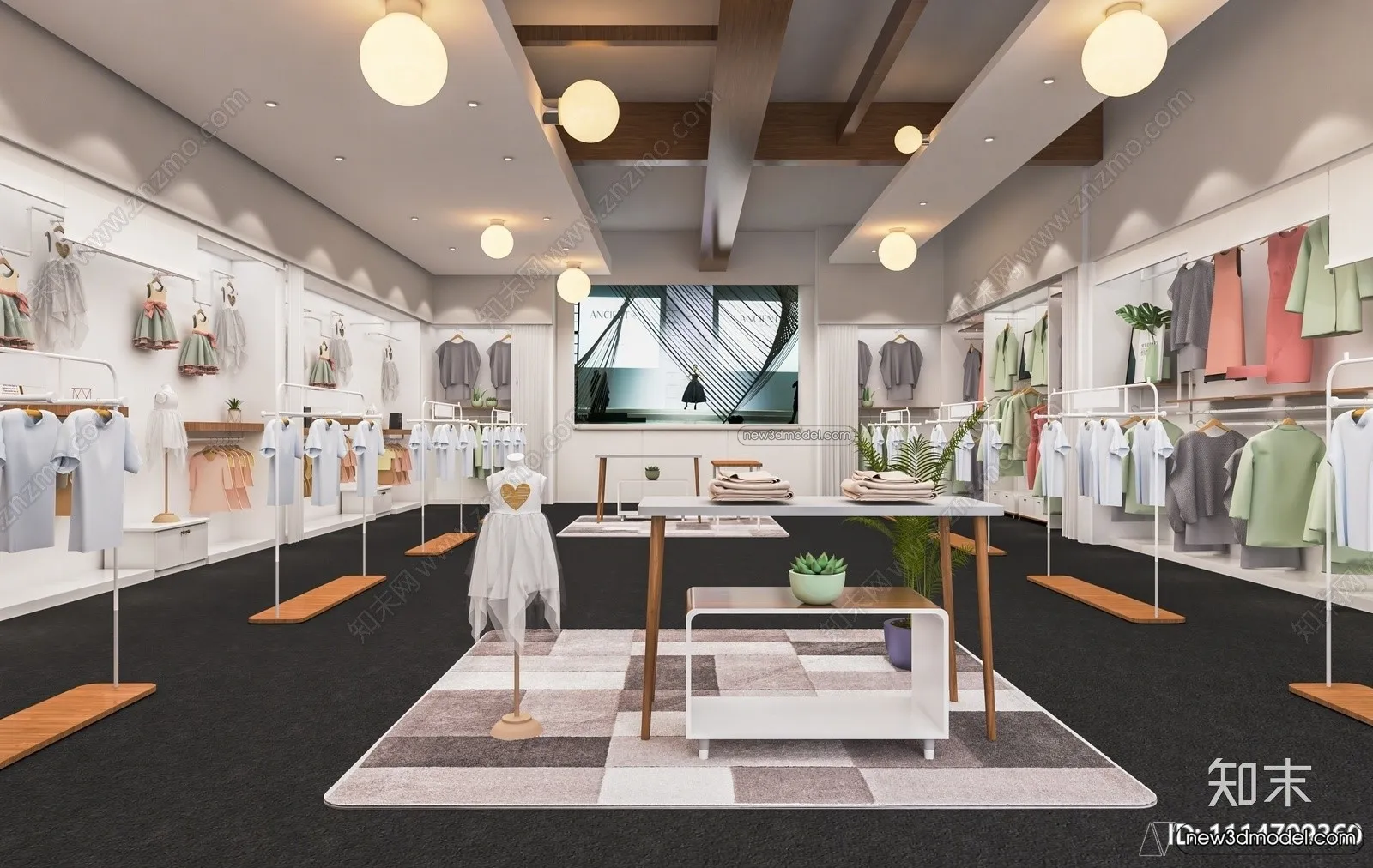 Clothing Store - Shop - 3D Interior Scene - 3D Models - 035