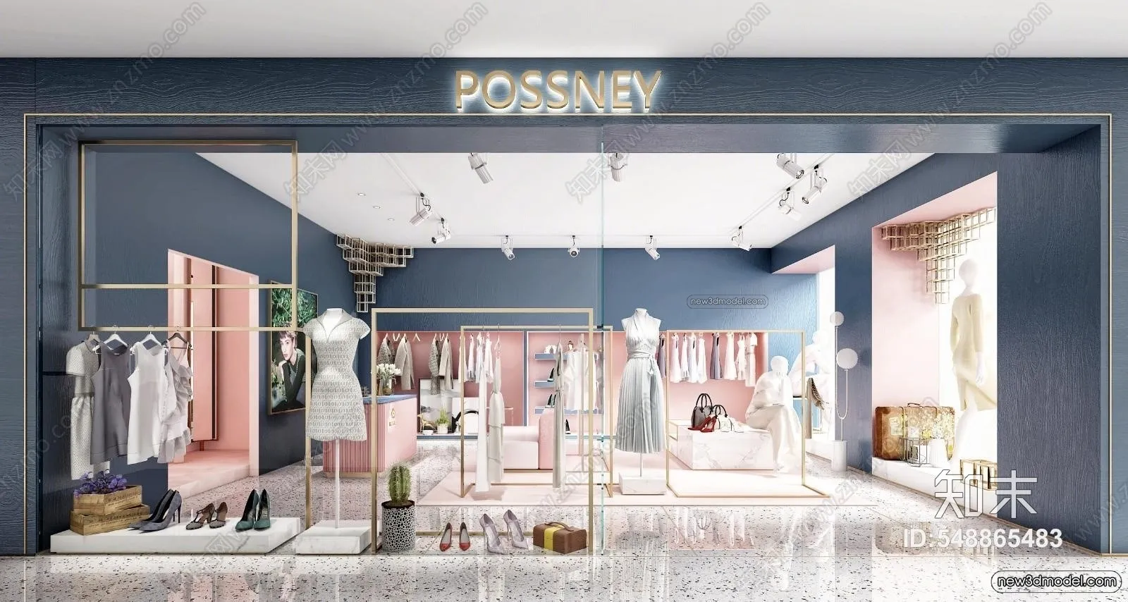 Clothing Store - Shop - 3D Interior Scene - 3D Models - 037