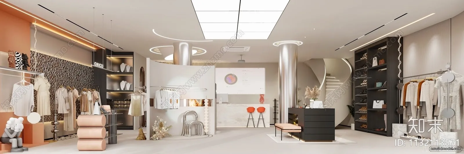 Clothing Store - Shop - 3D Interior Scene - 3D Models - 039