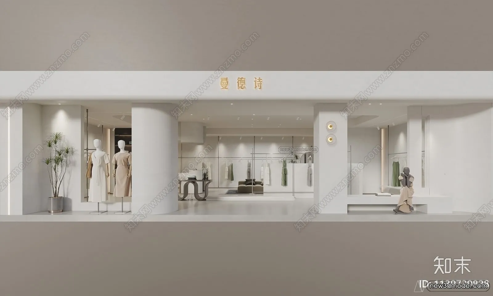 Clothing Store - Shop - 3D Interior Scene - 3D Models - 041