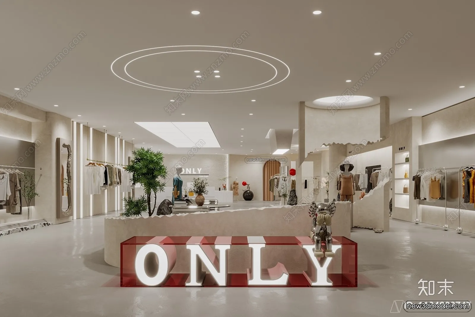 Clothing Store - Shop - 3D Interior Scene - 3D Models - 043