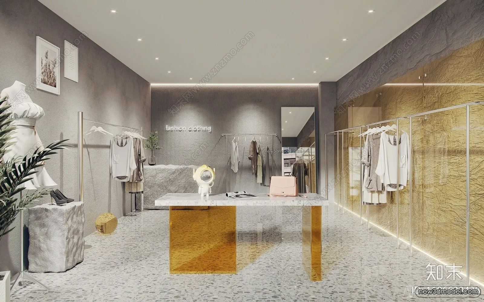 Clothing Store - Shop - 3D Interior Scene - 3D Models - 046