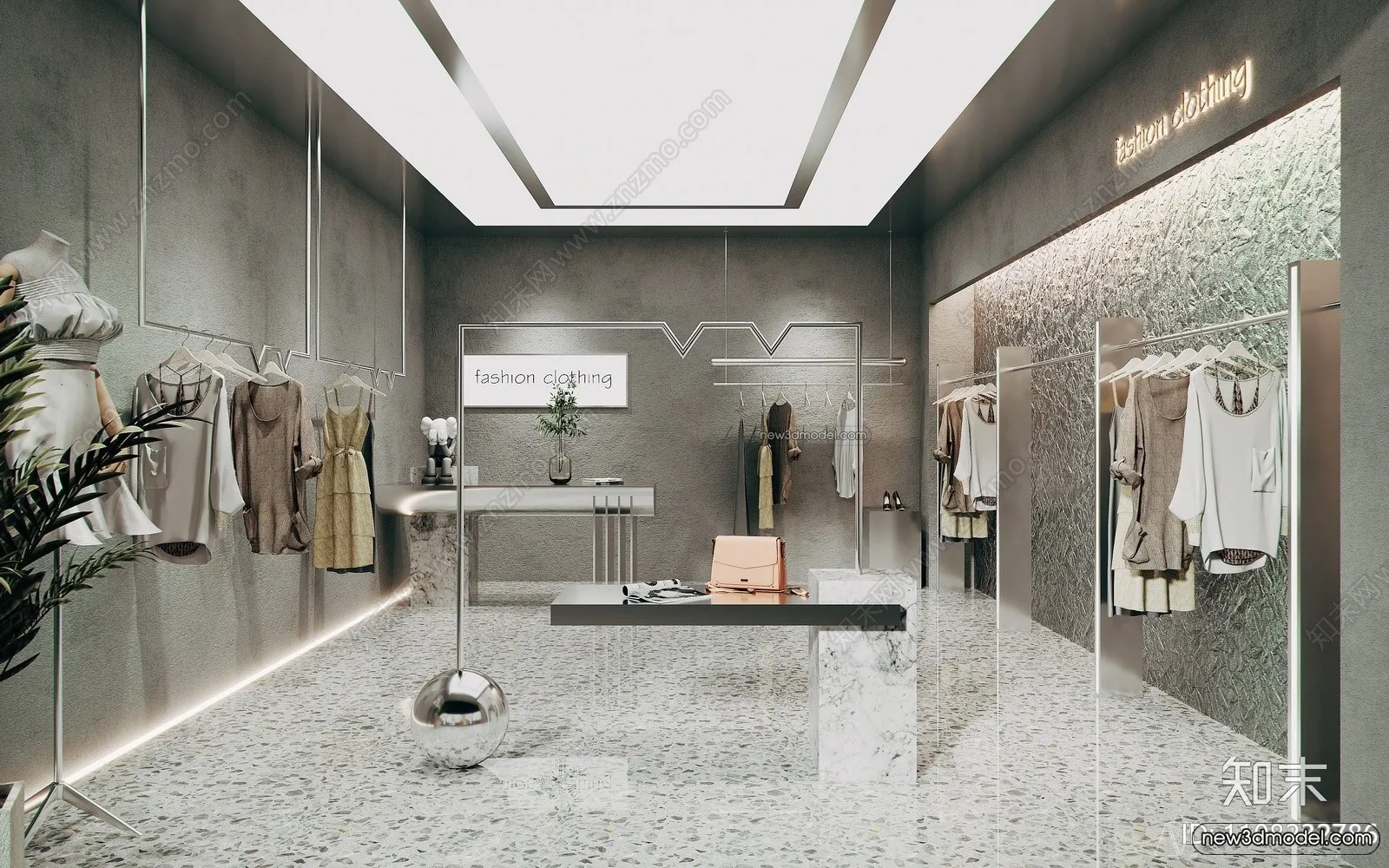 Clothing Store - Shop - 3D Interior Scene - 3D Models - 047