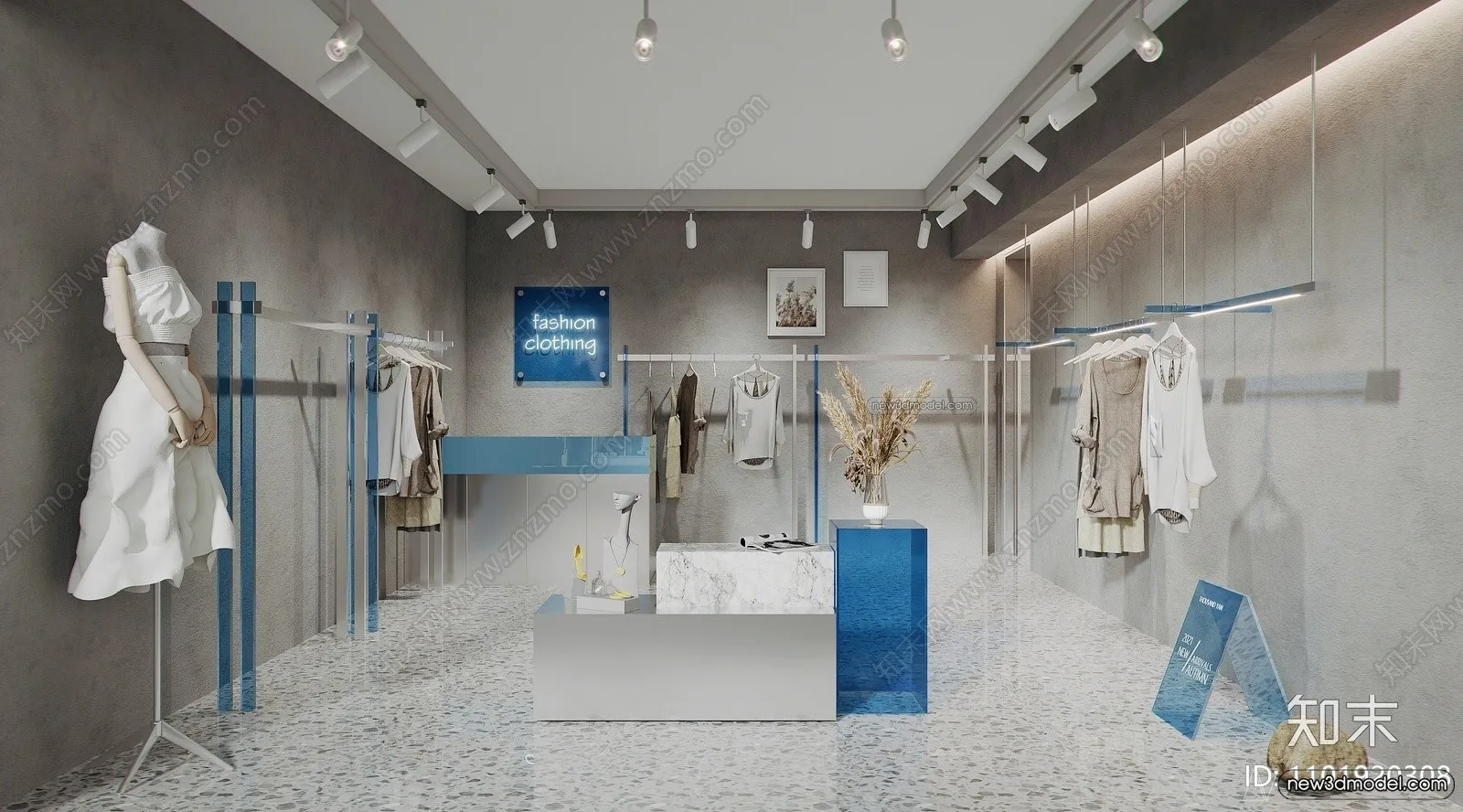 Clothing Store - Shop - 3D Interior Scene - 3D Models - 048