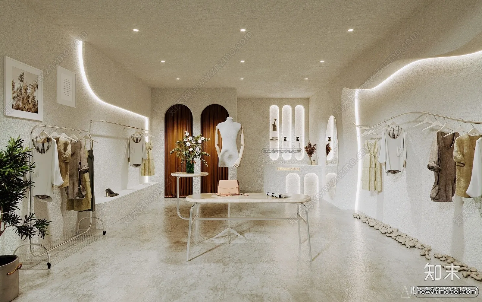 Clothing Store - Shop - 3D Interior Scene - 3D Models - 049