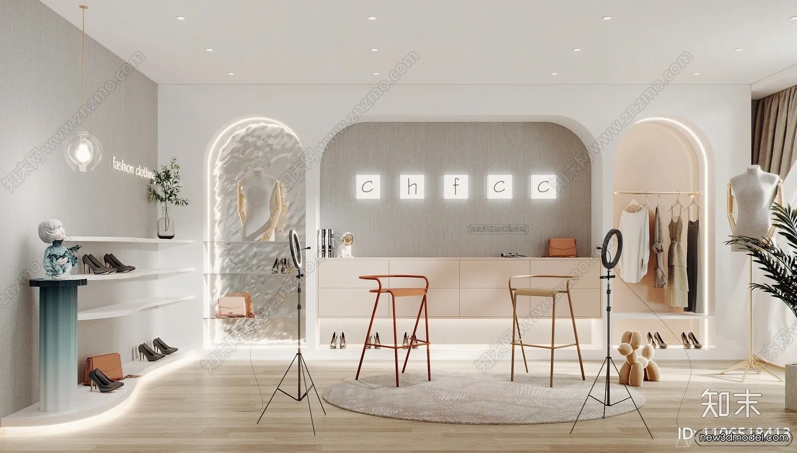 Clothing Store - Shop - 3D Interior Scene - 3D Models - 050