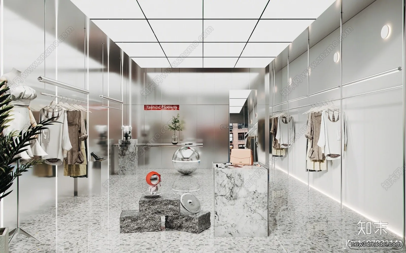 Clothing Store - Shop - 3D Interior Scene - 3D Models - 051