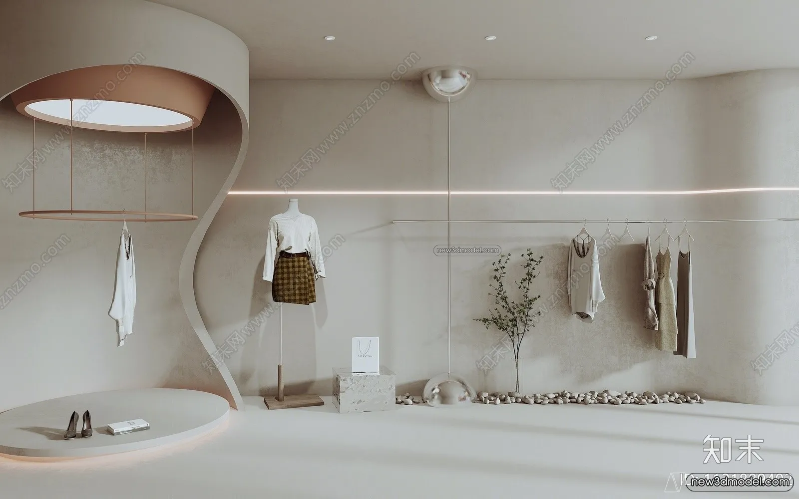 Clothing Store - Shop - 3D Interior Scene - 3D Models - 054