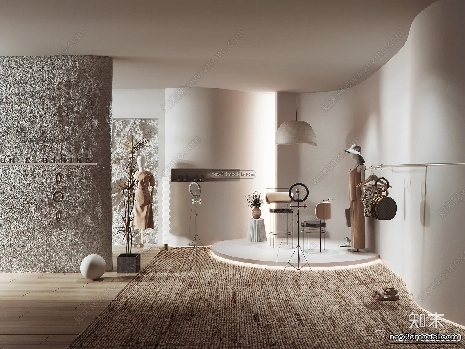 Clothing Store - Shop - 3D Interior Scene - 3D Models - 056