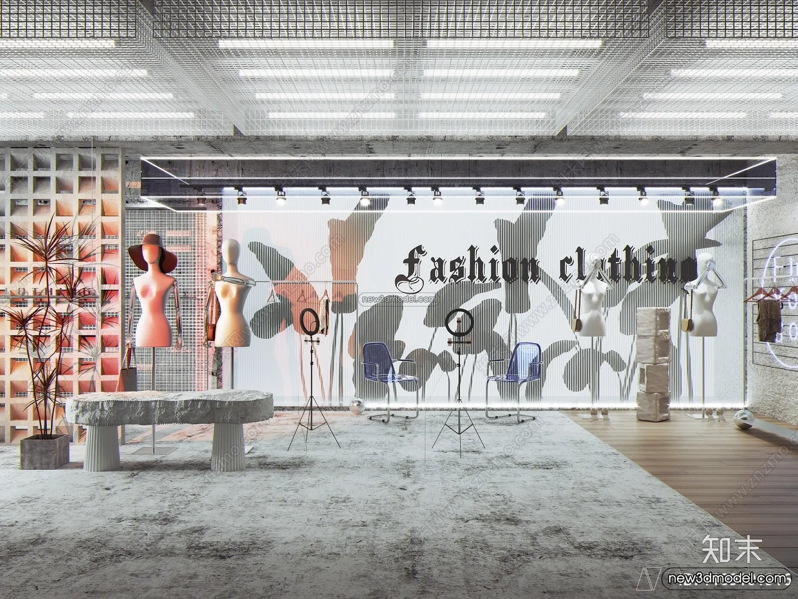 Clothing Store - Shop - 3D Interior Scene - 3D Models - 059