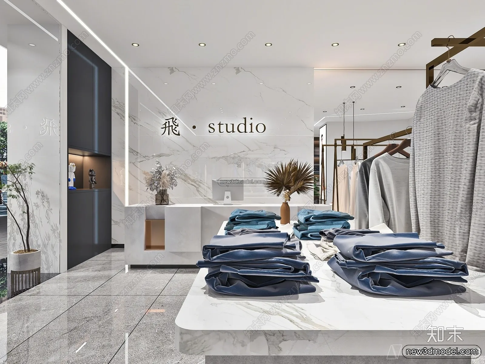 Clothing Store - Shop - 3D Interior Scene - 3D Models - 061