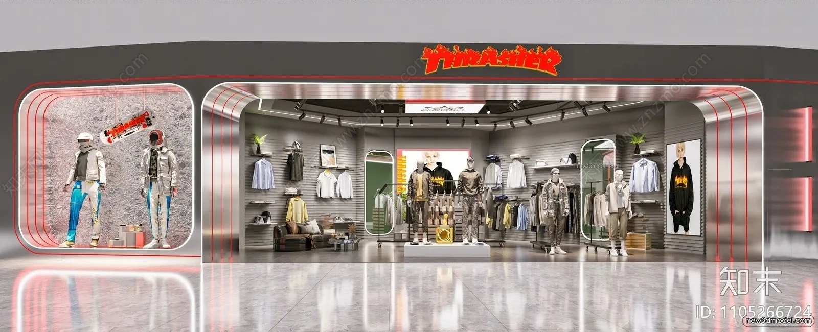 Clothing Store - Shop - 3D Interior Scene - 3D Models - 062