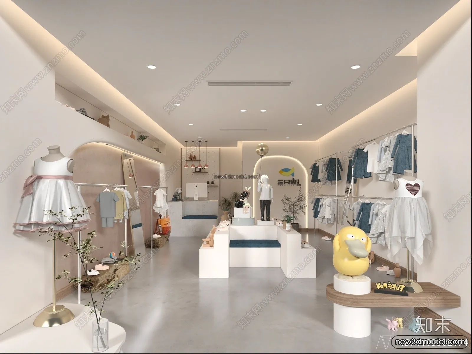 Clothing Store - Shop - 3D Interior Scene - 3D Models - 063