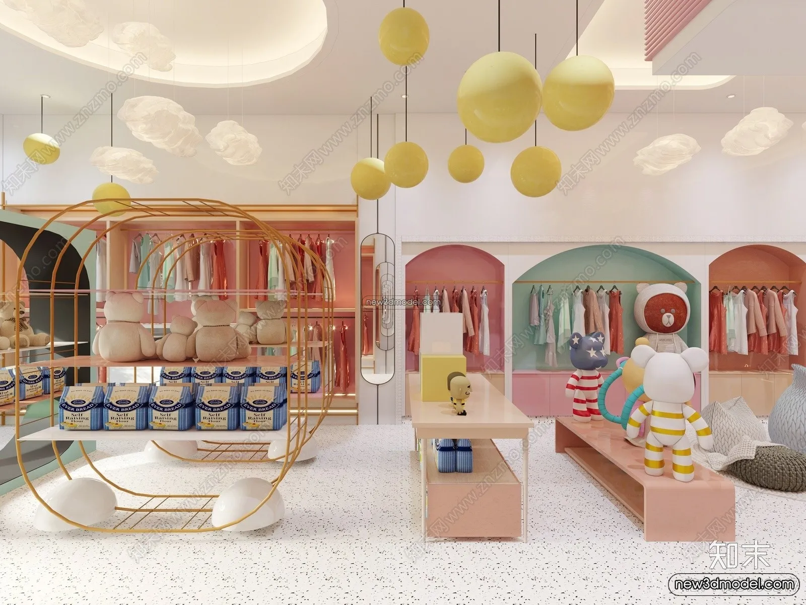 Clothing Store - Shop - 3D Interior Scene - 3D Models - 064