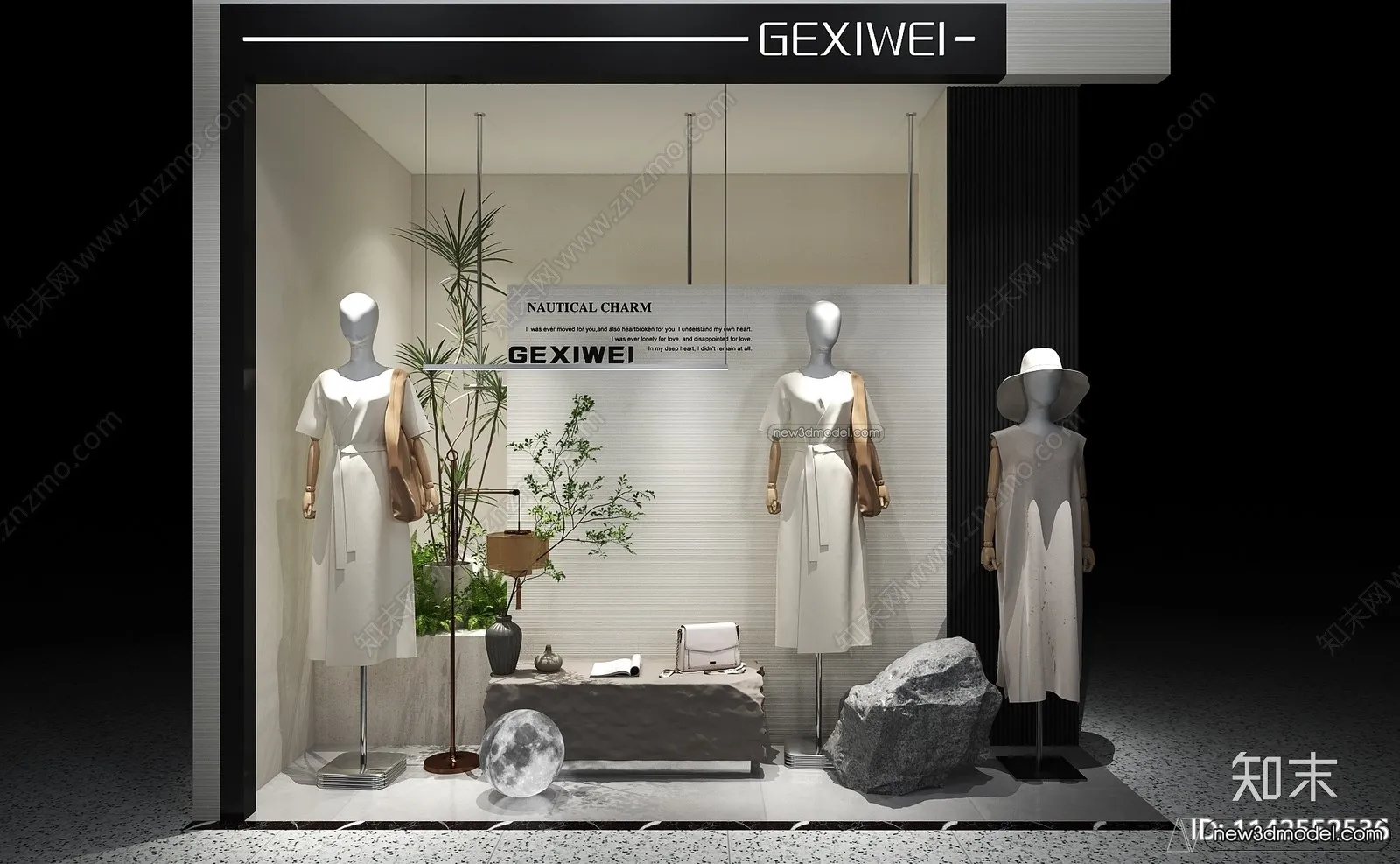 Clothing Store - Shop - 3D Interior Scene - 3D Models - 068