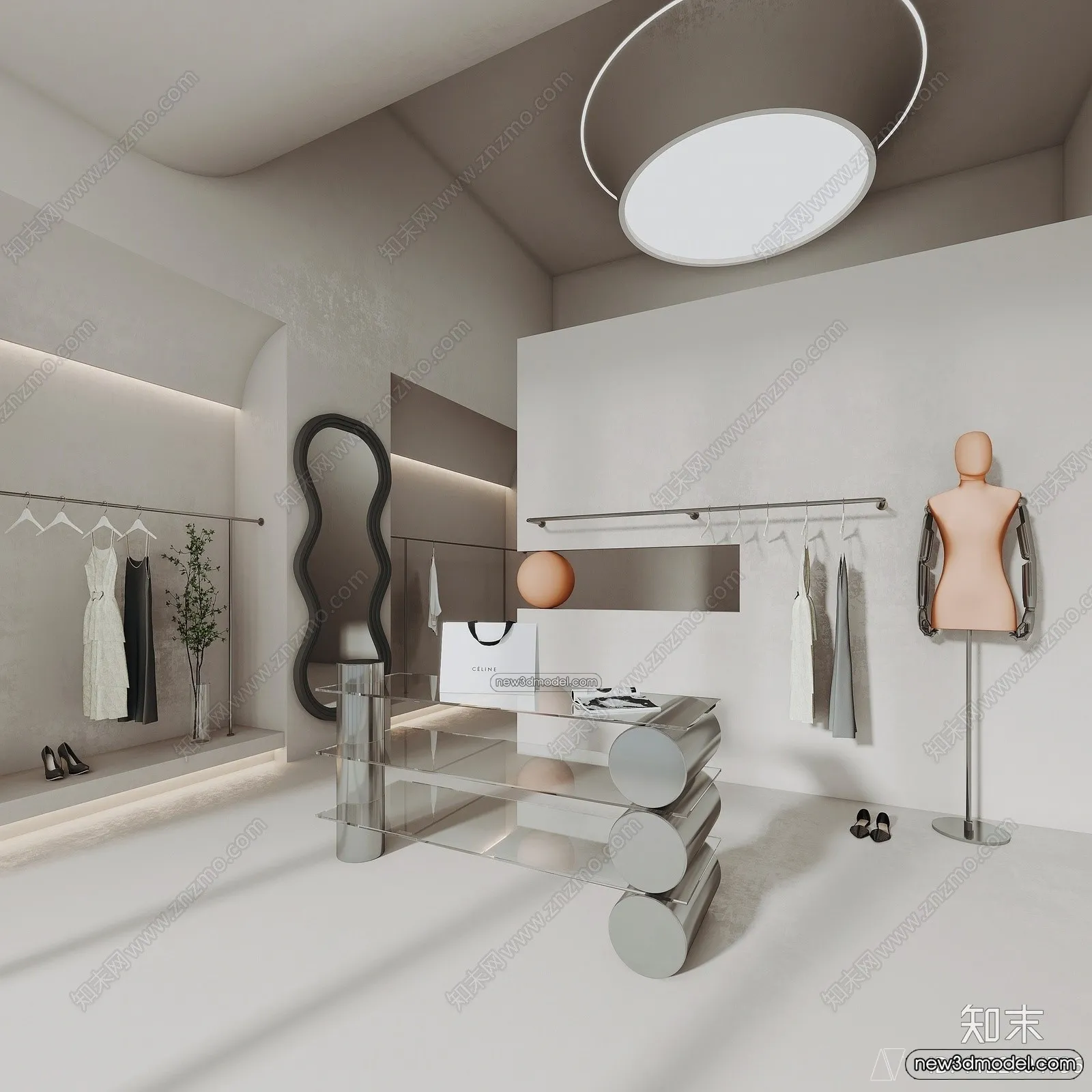 Clothing Store - Shop - 3D Interior Scene - 3D Models - 069