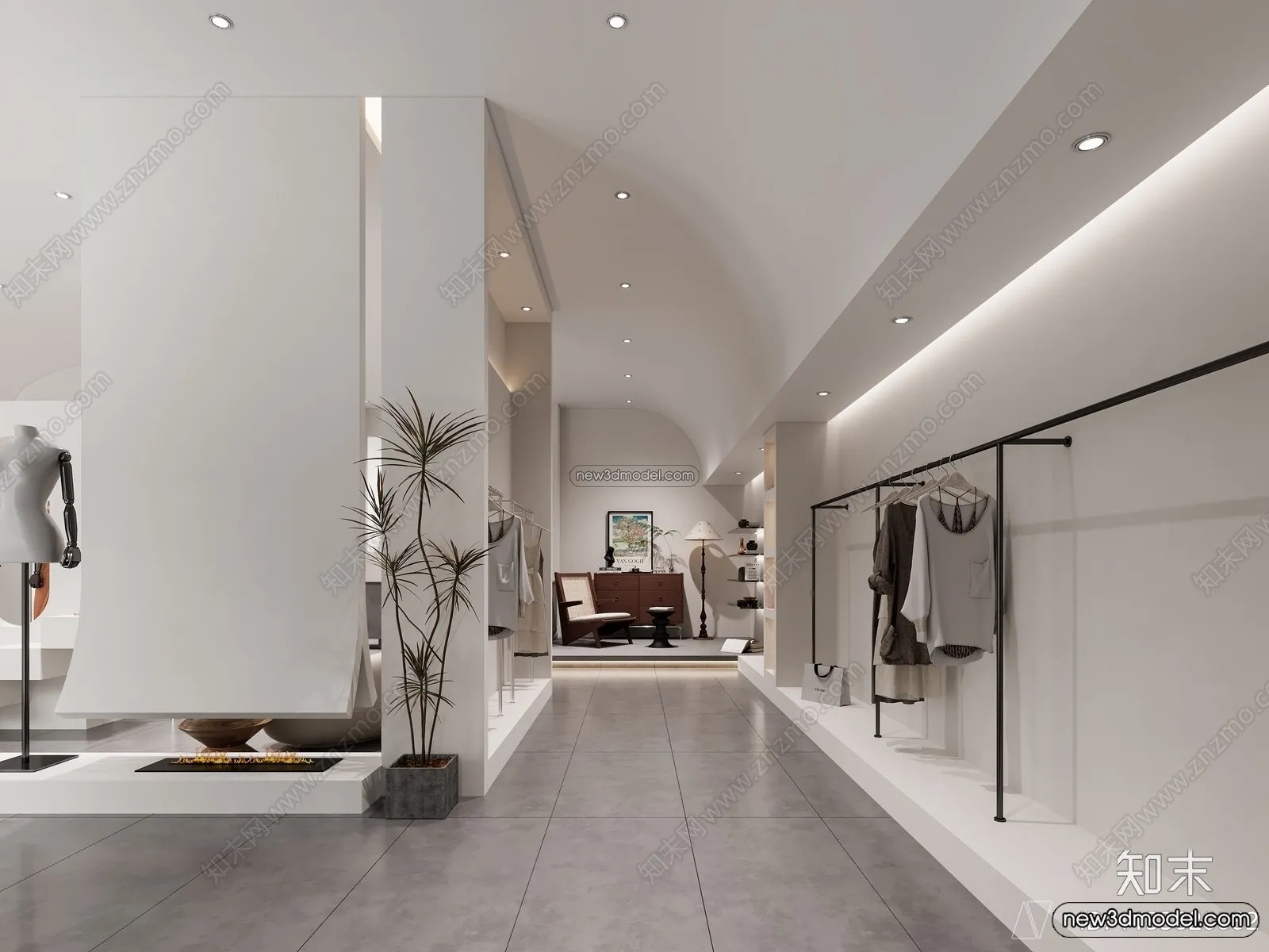 Clothing Store - Shop - 3D Interior Scene - 3D Models - 071