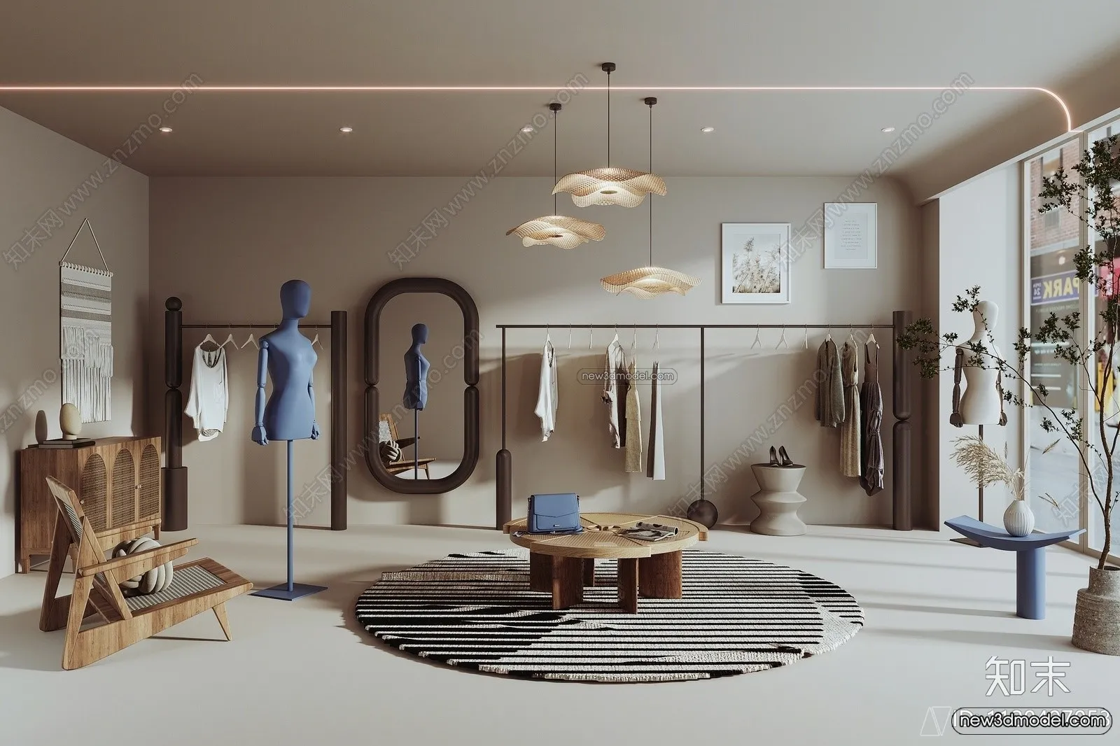 Clothing Store - Shop - 3D Interior Scene - 3D Models - 072